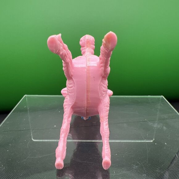 Vintage 1950s Lamb Baby Rattle Toy Pink  Blue Bow Bell Plastic Figure - Picture 6 of 10